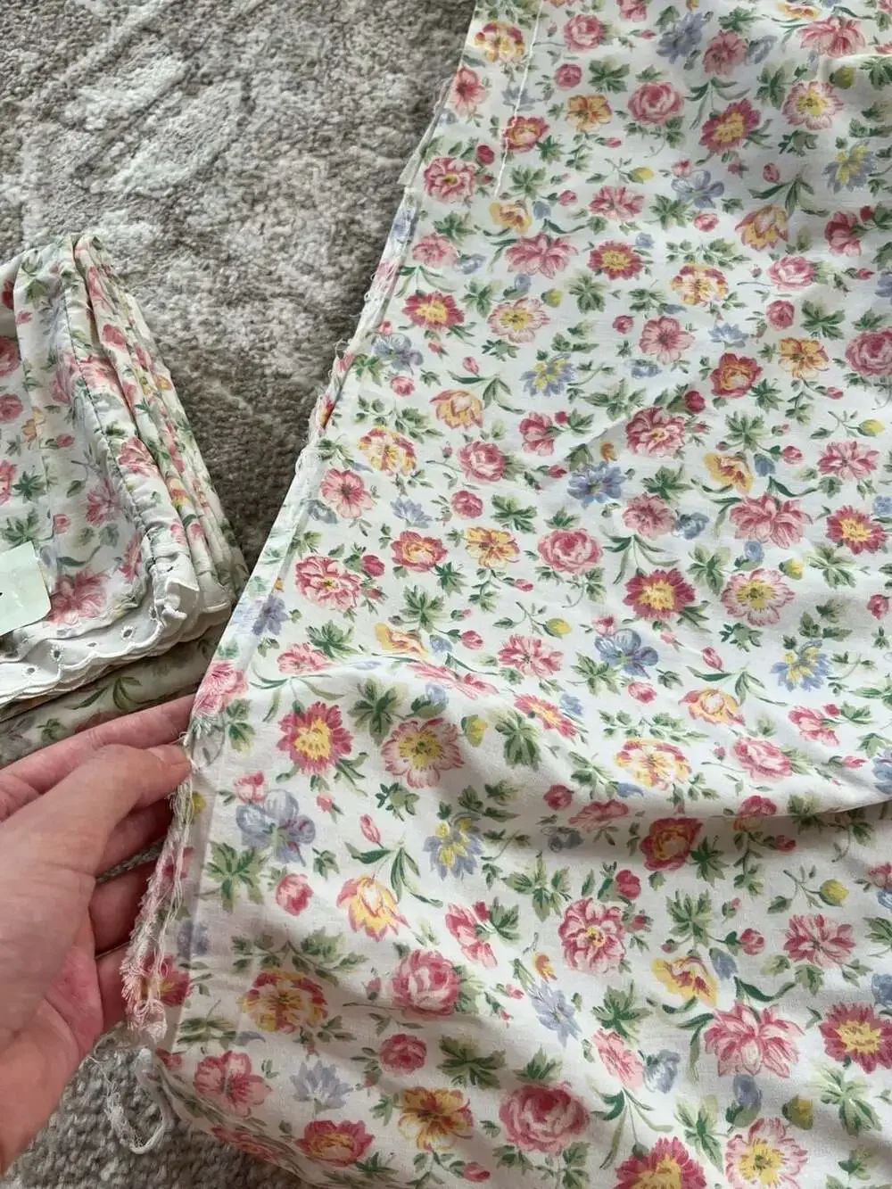 Vintage Floral Cottage Full Sheet Set